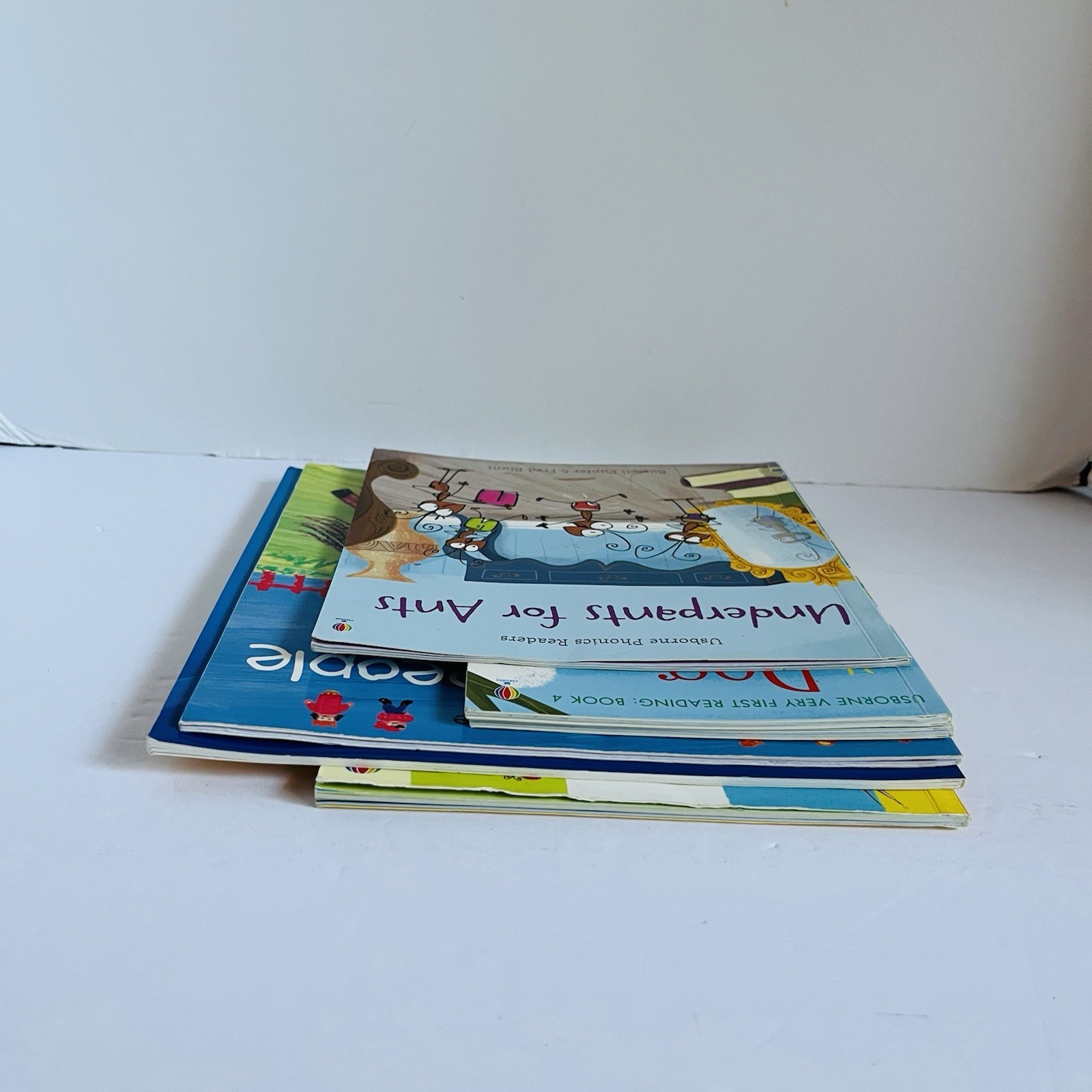 Usborne Childrens Books Lot of 6 Phonics Very First Reading Science Activity Kit