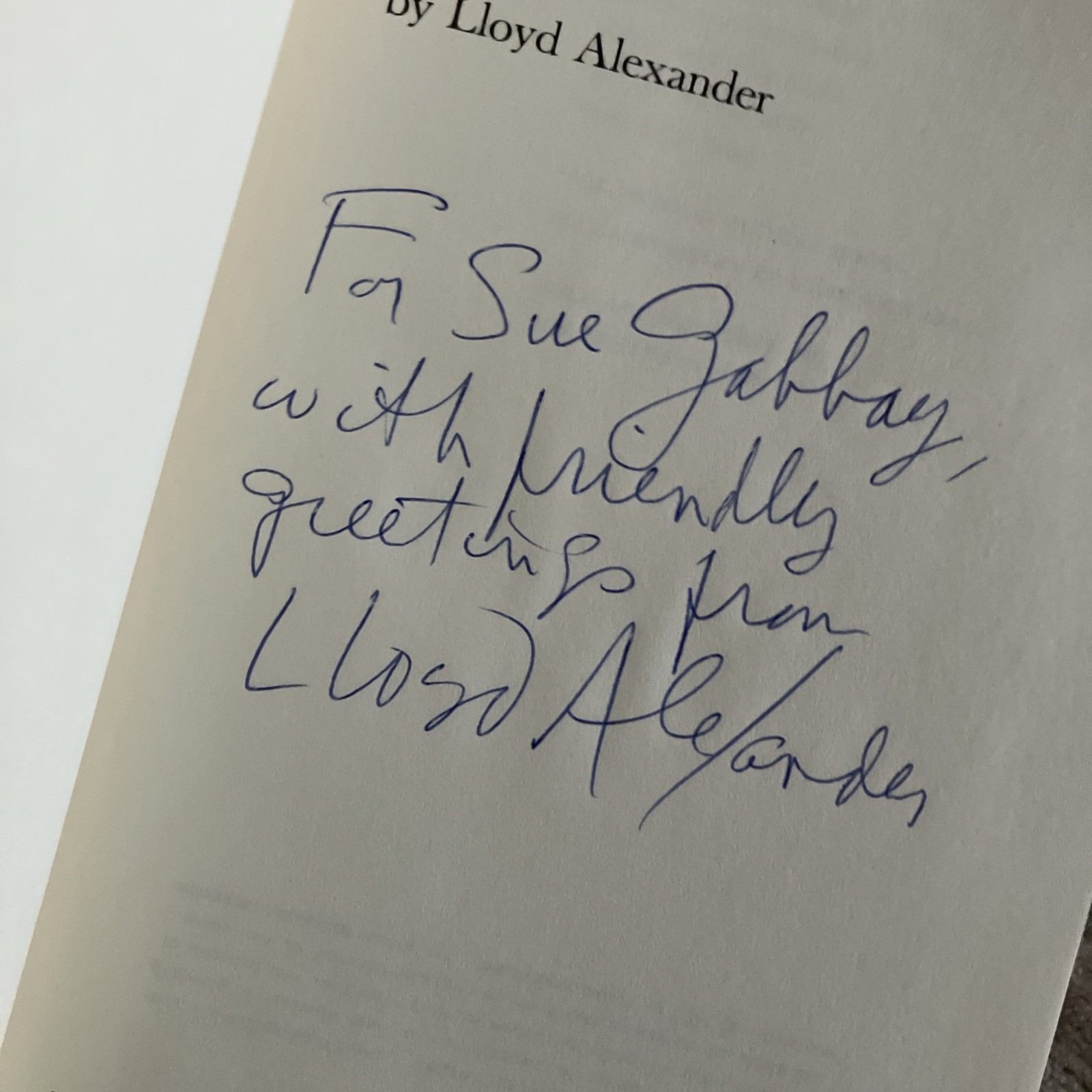 Taran Wanderer Lloyd Alexander, signed 1st Edition