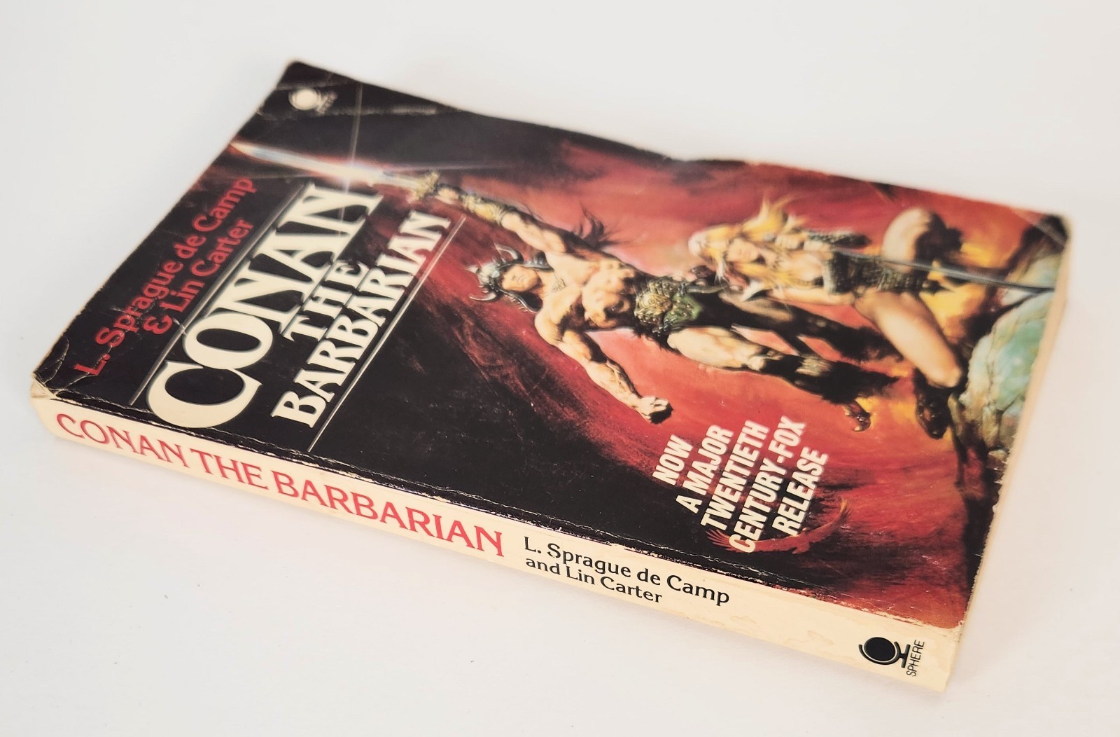 Conan the Barbarian 1982 Movie Tie-In UK Printing Vintage Paperback Fair Conditn