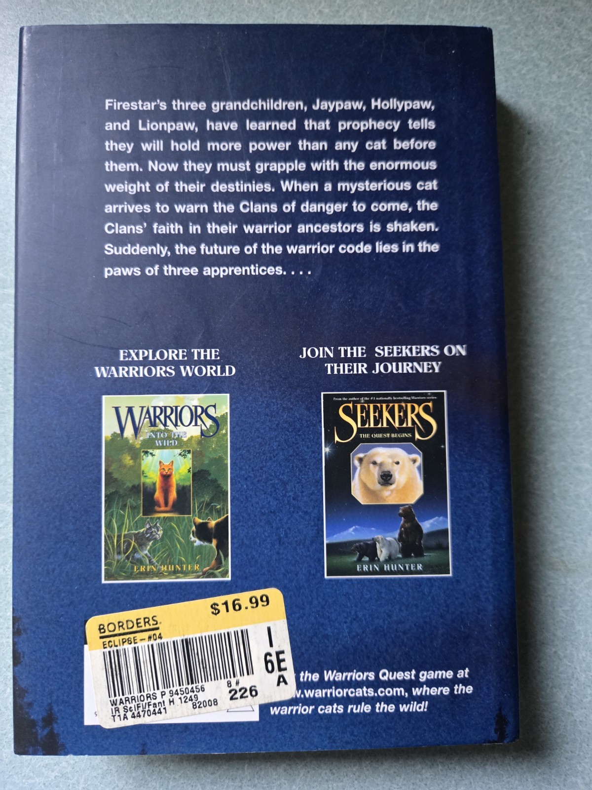 Erin Hunter Warriors Arc 3: Power of Three 1-6 Hardcover Set w/ Dust Jacket
