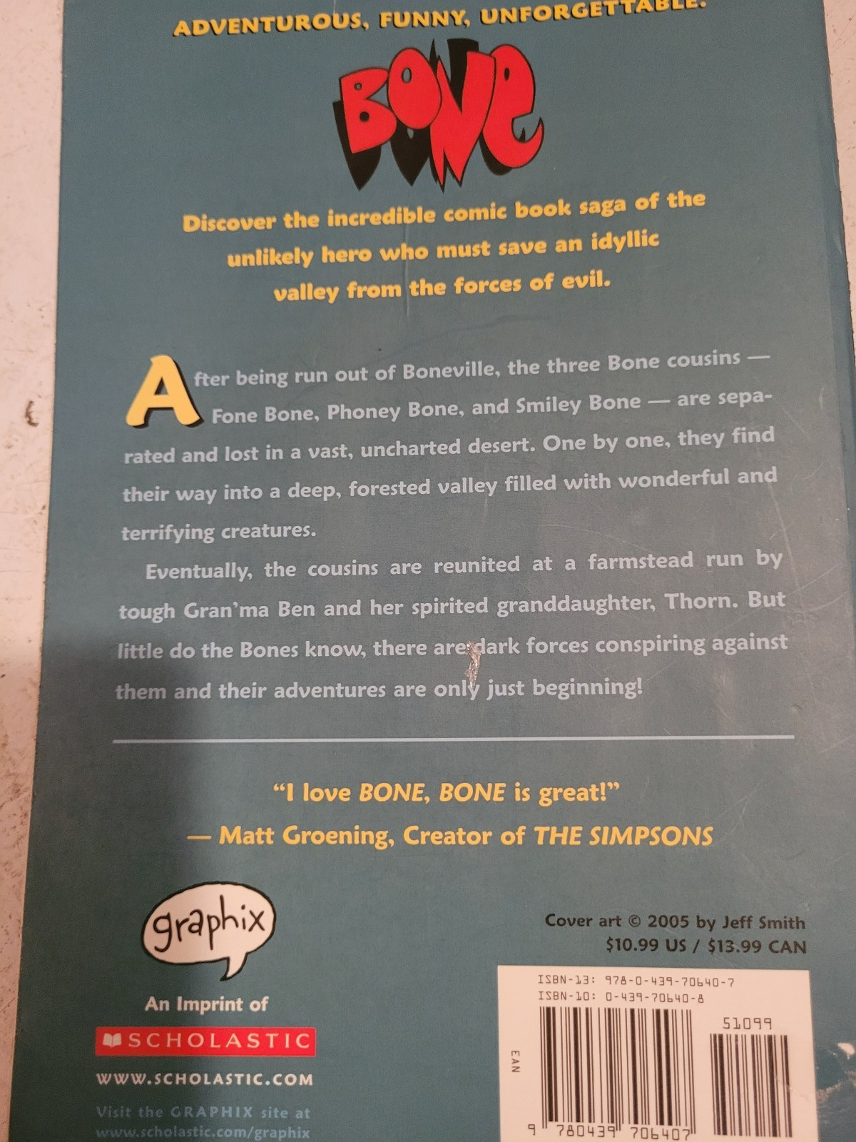 A Must Of Fans Of Jeff Smith A Bone Graphic Novel Book EX-Library Book