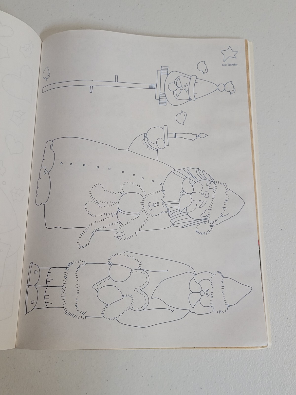 Leisure Arts Iron-On Transfers Leaflets – Santa, Hobby and Baby, 1996