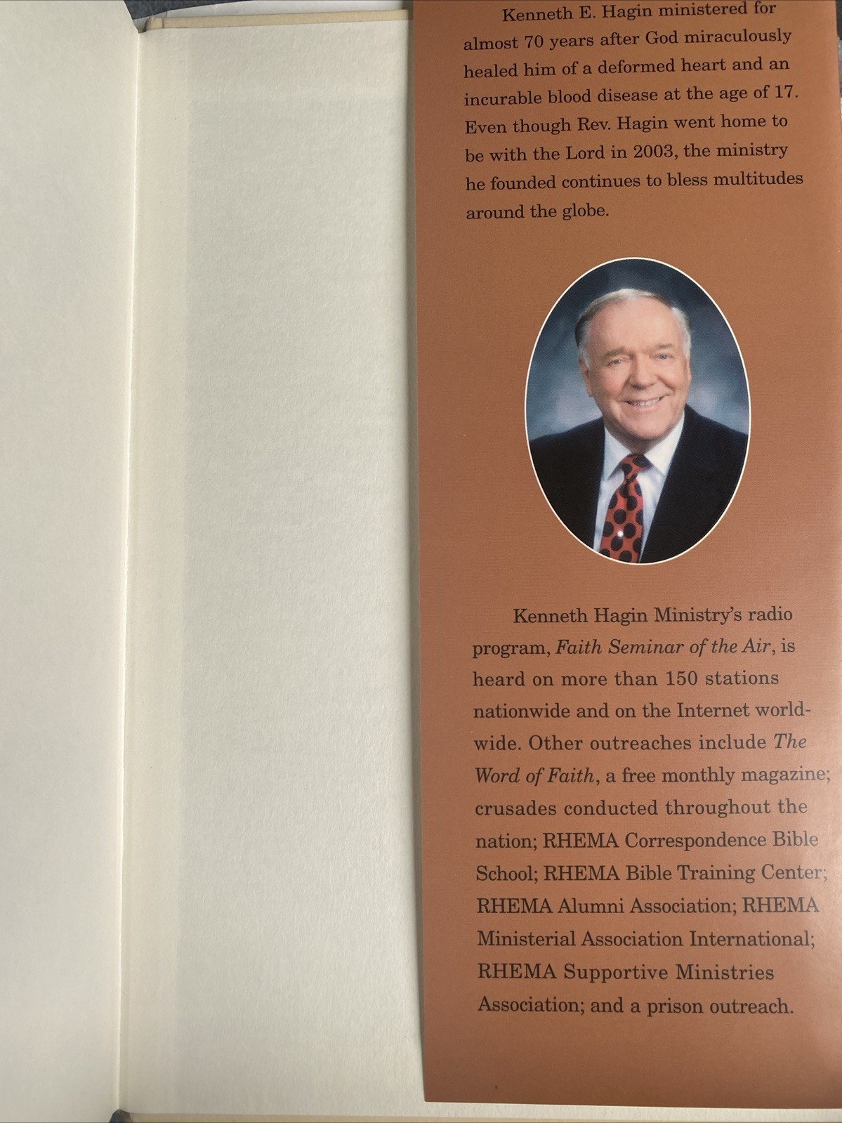 The Believer’s Authority Legacy Edition Kenneth E Hagin 2004 Hardcover Christian