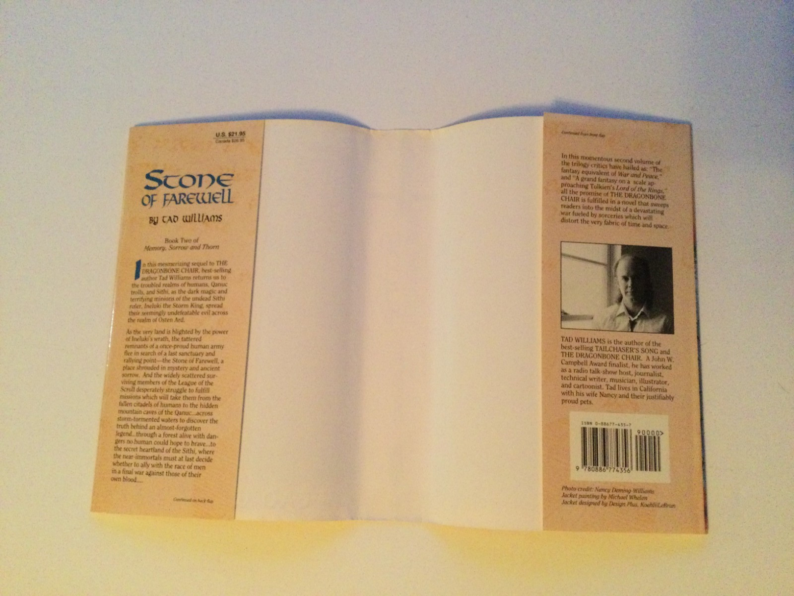 Tad Williams STONE OF FAREWELL**TRUE** 1st Edition Hardcover