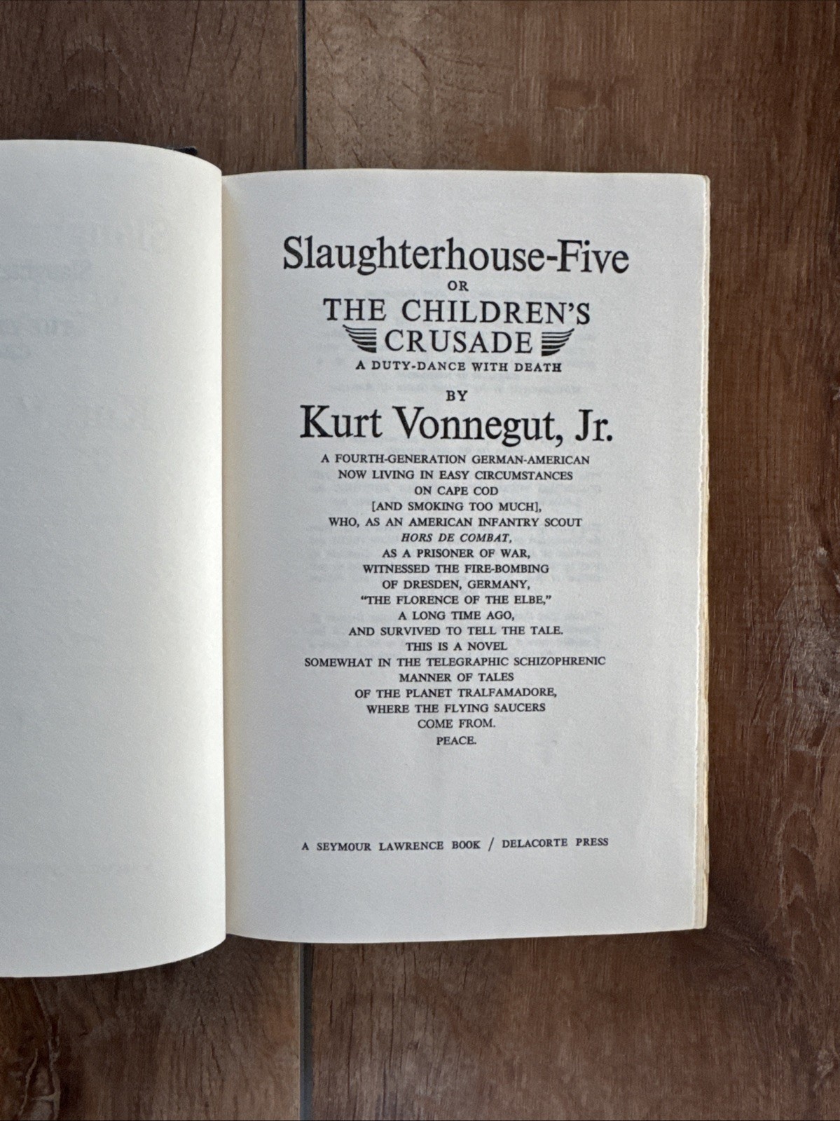 4 KURT VONNEGUT JR Slaughterhouse Five Sirens of Titan Breakfast of Champions HC