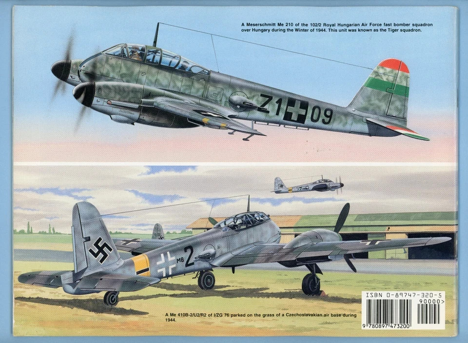 Squadron/Signal Pub. MESSERSCHMITT Me 210/440 in ACTION #147 49 PAGES~VG