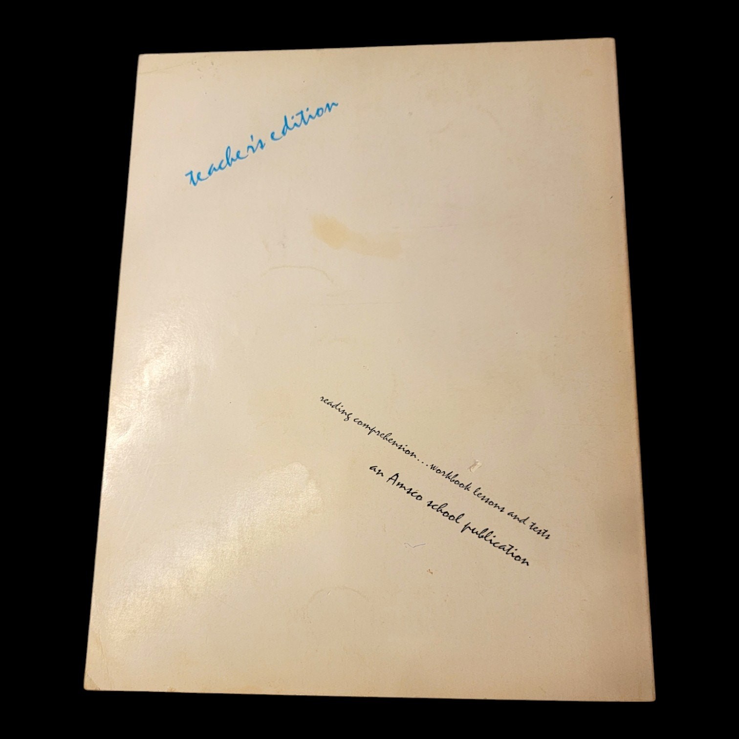 1960s Amsco Reading Comprehension Workbook Lessons & Tests Teacher’s Edition