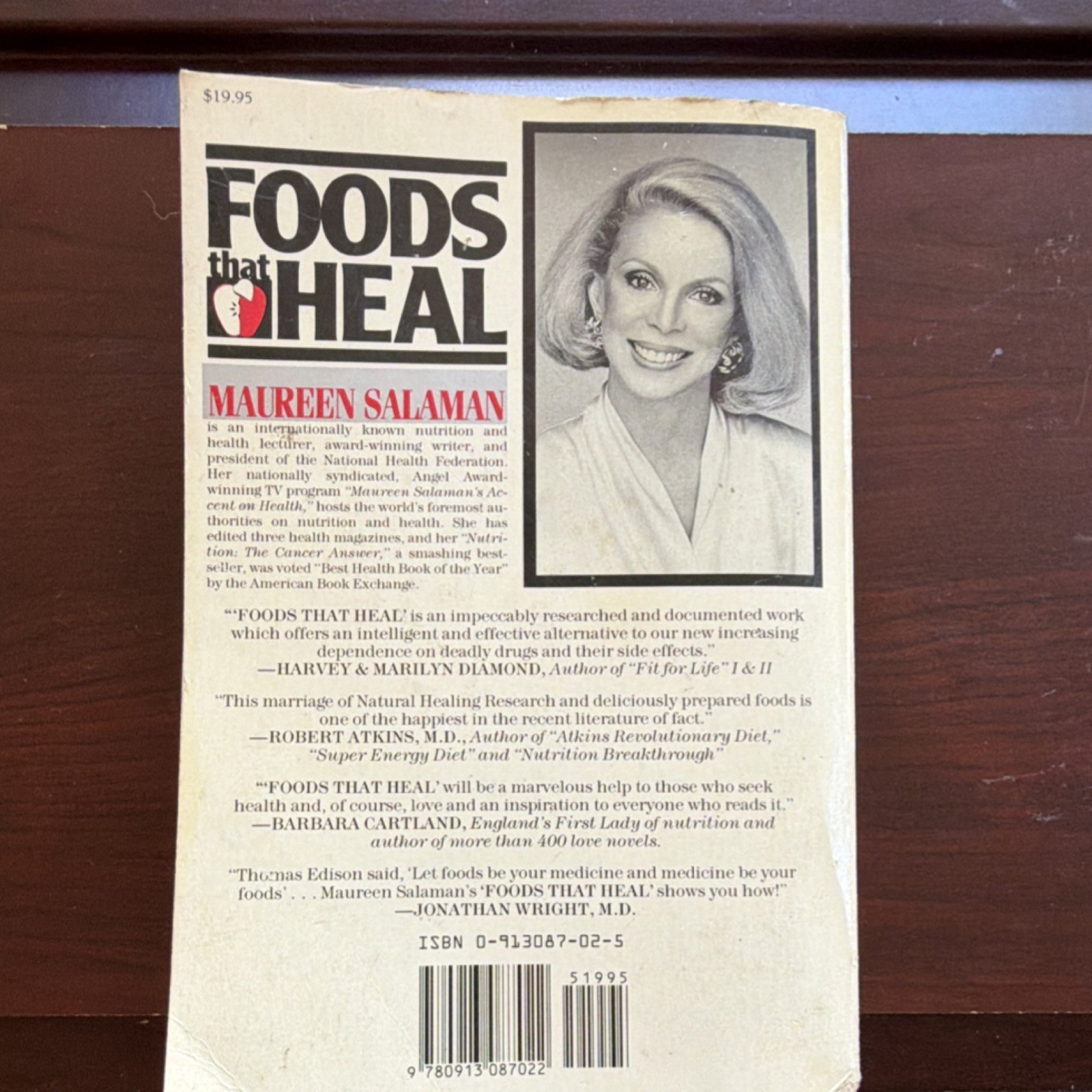 Foods That Heal by Maureen Kennedy Salaman (1989, Trade Paperback), 524 Pages.