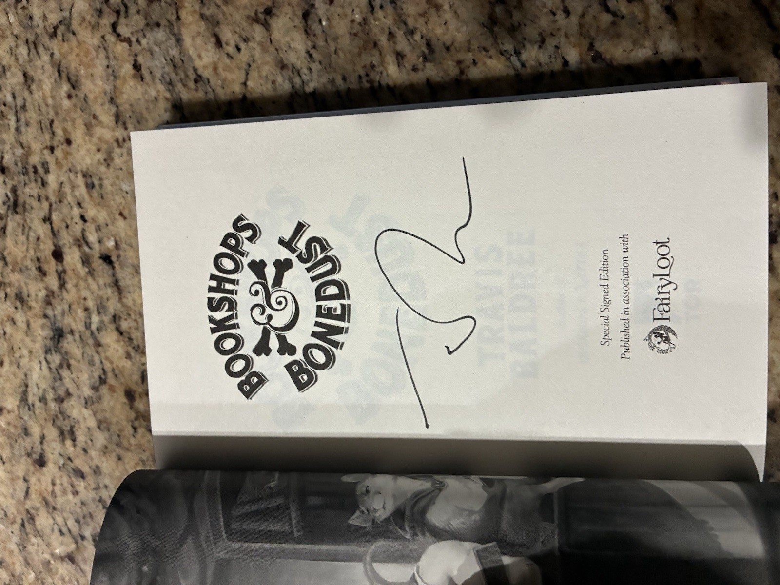 SIGNED Bookshops & and Bonedust Travis Baldree Fairyloot