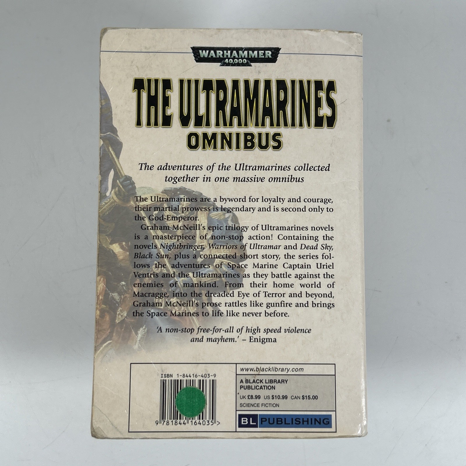 The Ultramarines Omnibus by Graham McNeill Warhammer 40K BL Paperback (2006)