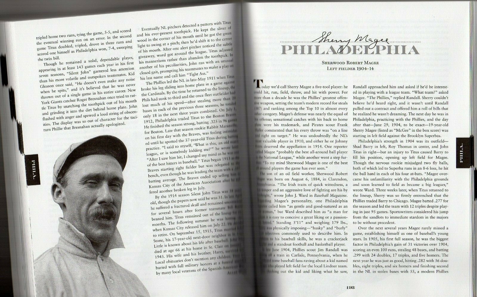 NATIONAL LEAGUE DEADBALL STARS | 140+ baseball biographies (367 large pages) B