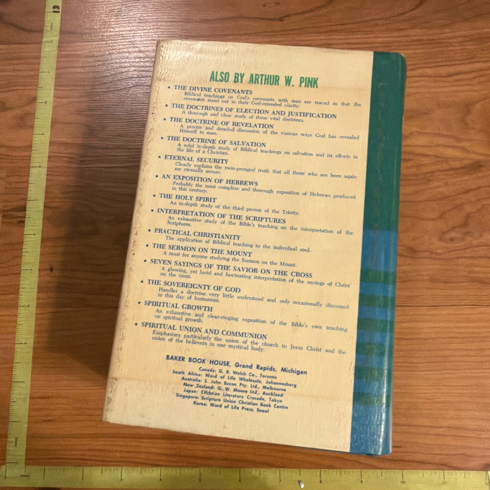 An Exposition of Hebrews by Arthur W. Pink 1979 Hardcover tenth printing HCDJ