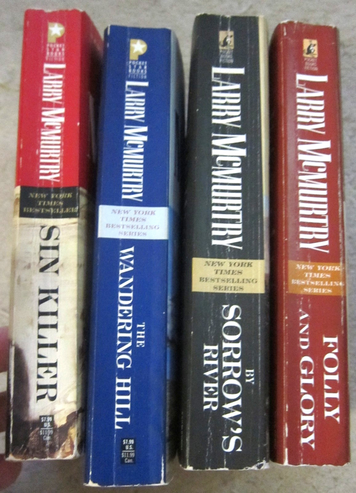 Larry McMurtry book lot-The Berrybender Narrative- all 4 novels-Sin Killer, more