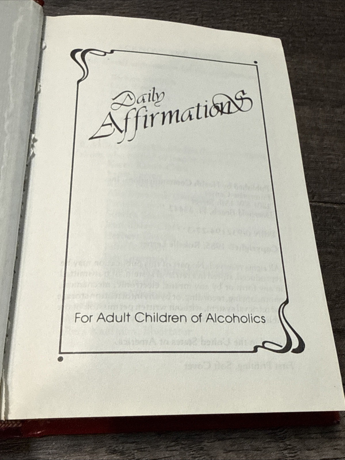Daily Affirmations: For Adult Children of Alcoholics/Gift Edition