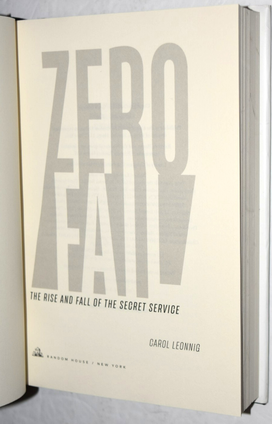 „ZERO FAIL – Rise and Fall of Secret Service,“ Book, 532 Pages, New (c) 2023
