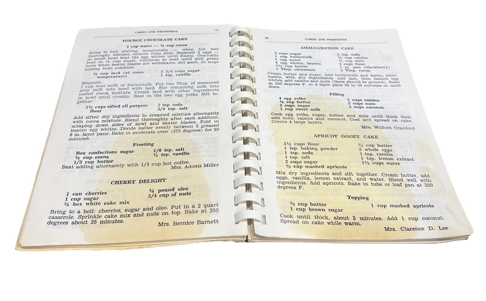 Vintage Reelfoot Legend Recipes Cookbook Obion Elementary PTA Map Cover Spiral