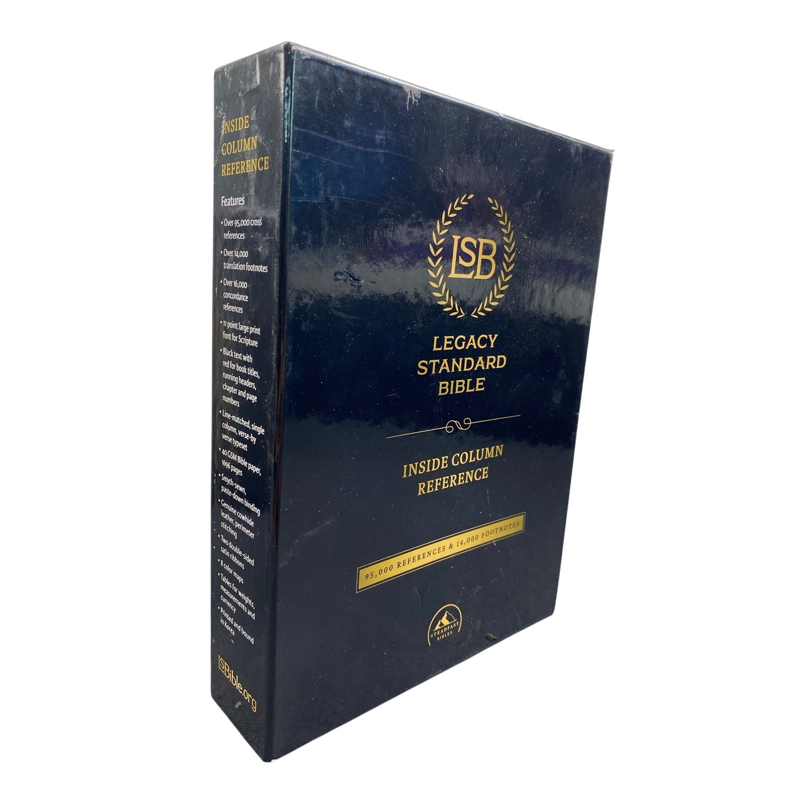 New Sealed LSB Holy Bible Large Print, Black Leather: Legacy Standard Bible