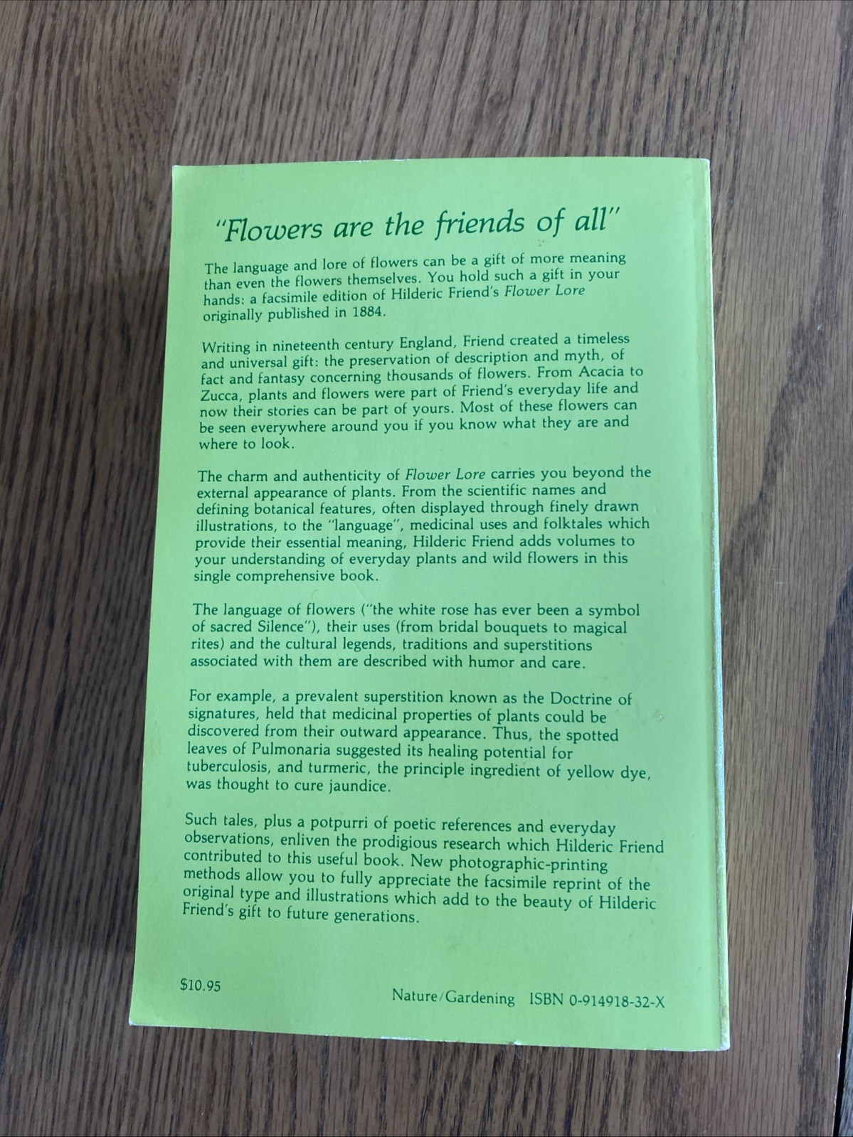 Flower Lore SC Hilderic Friend 1981 Pages 704 Nature Gardening