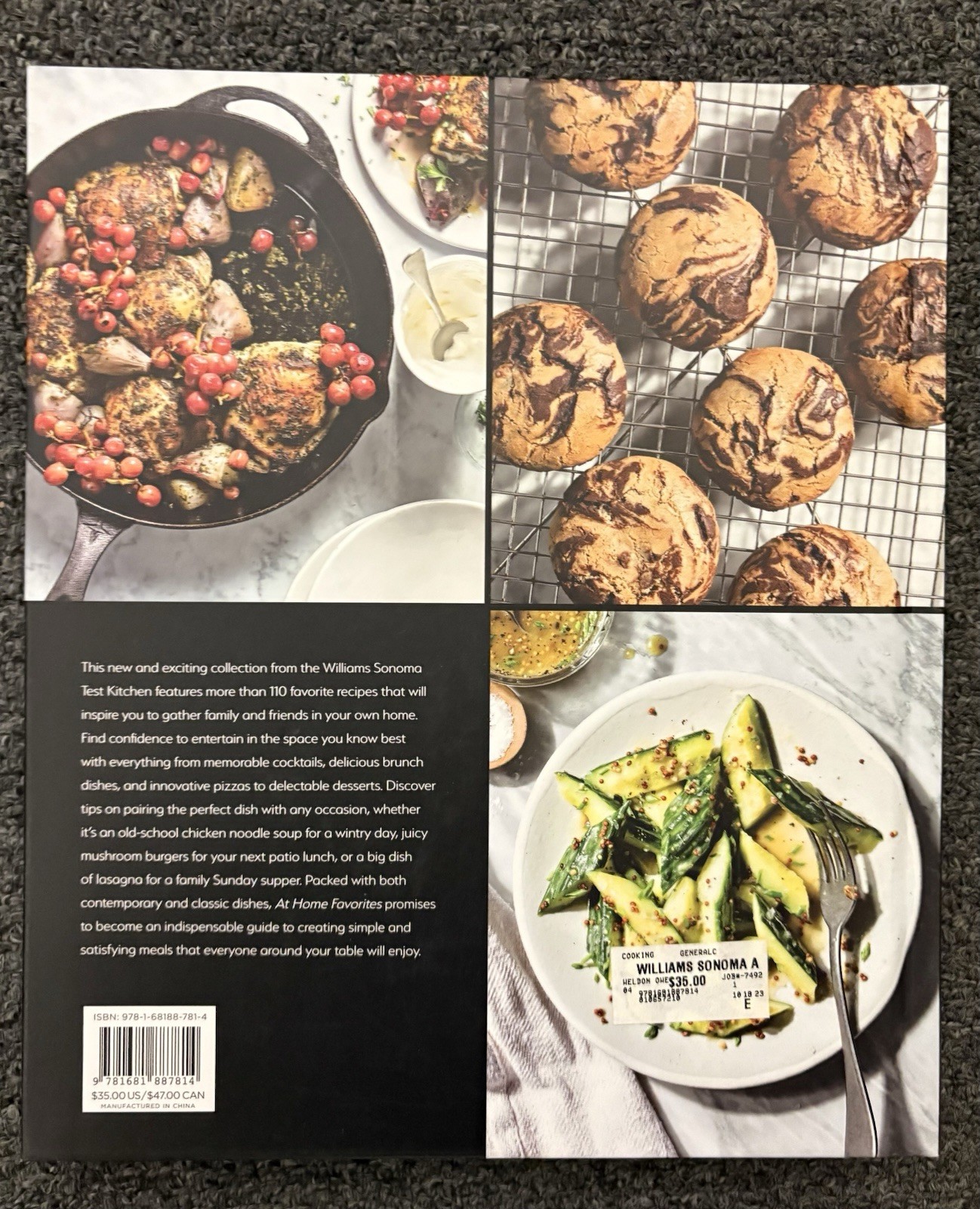Williams Sonoma at Home Favorites: 110+Recipes New- See Description