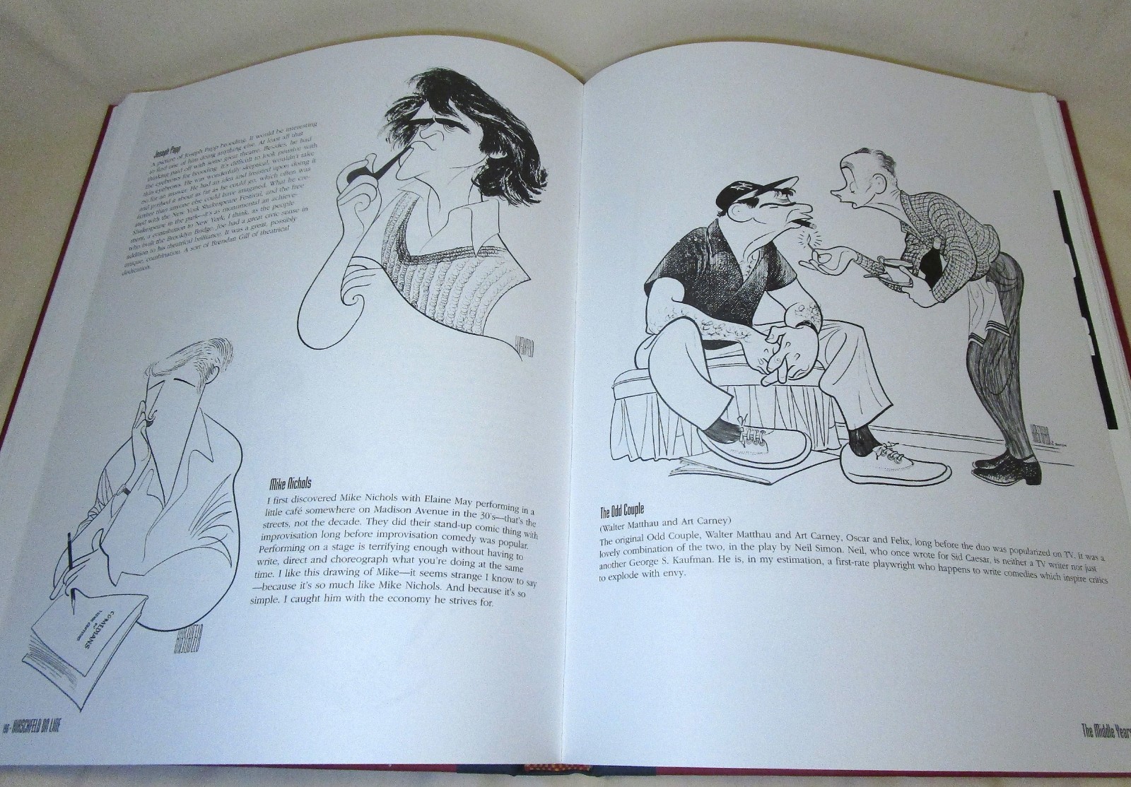 Hirschfeld On Line by Al Hirschfeld Oversized Art Book 1999
