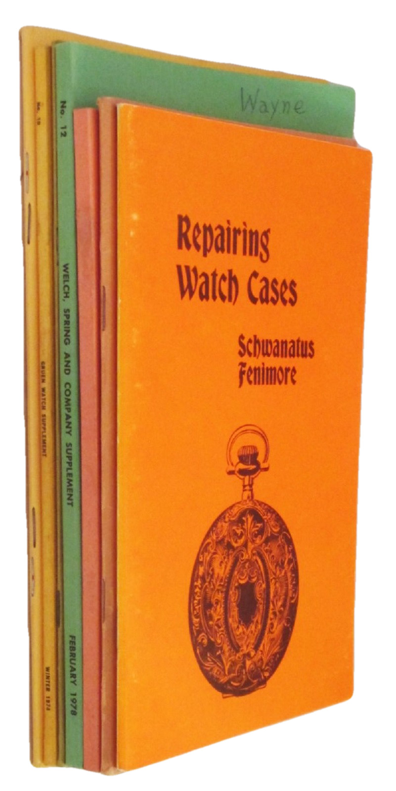 Lot of seven watch repair books