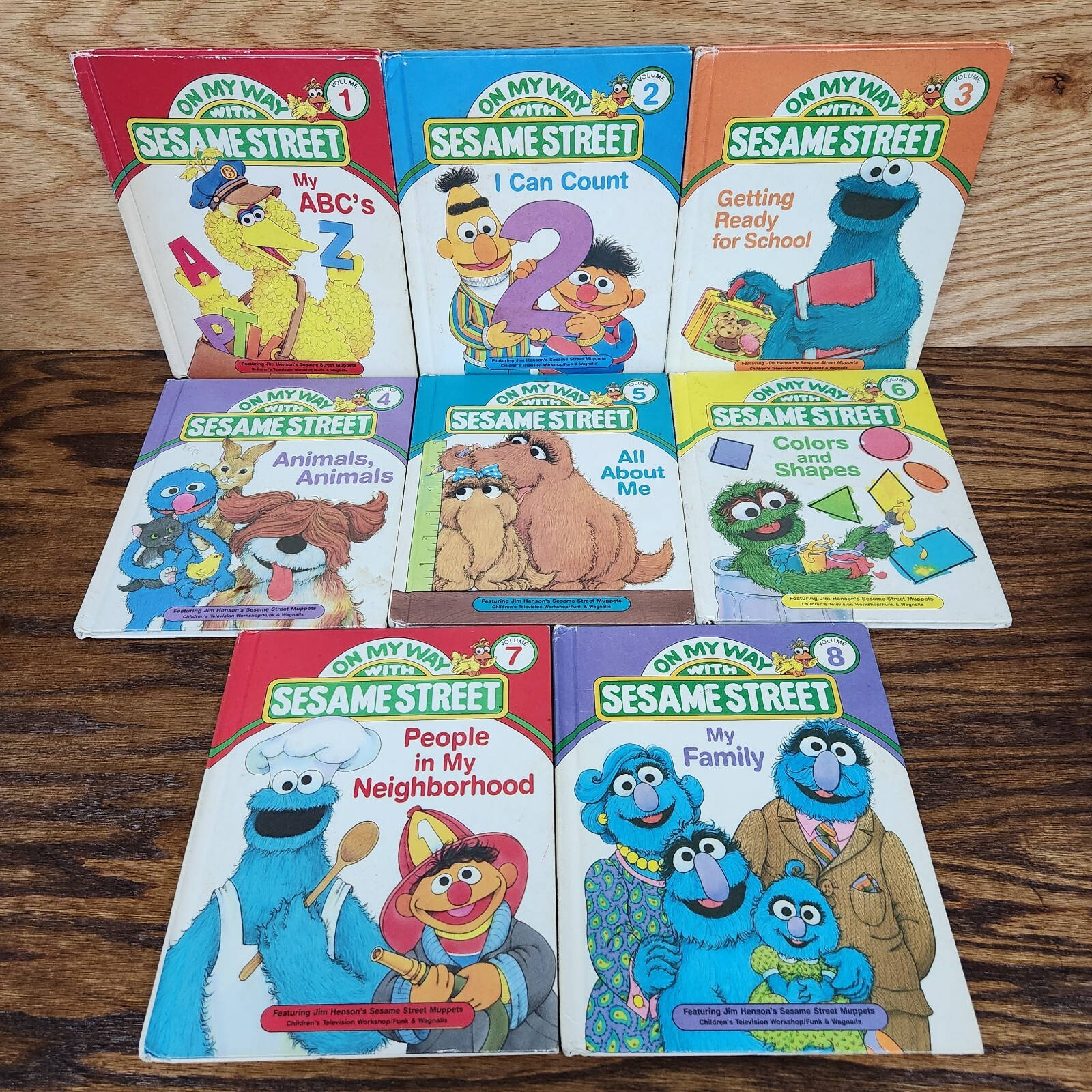 READ Vintage 1989 On My Way With Sesame Street Learning Kids Vol. 1-9 11 12 15