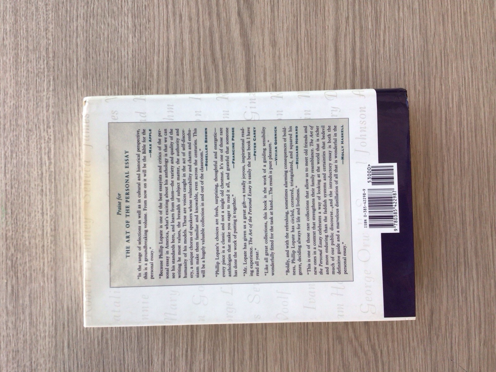 Art of the Personal Essay by Phillip Lopate (2011, Hardcover)