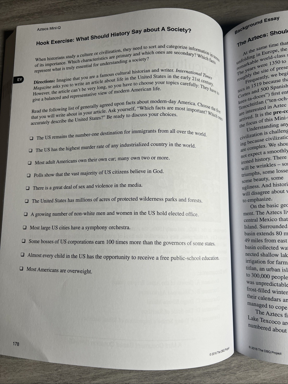 DBQ Mini-Qs in World History Volume 2 Soft Cover NEW