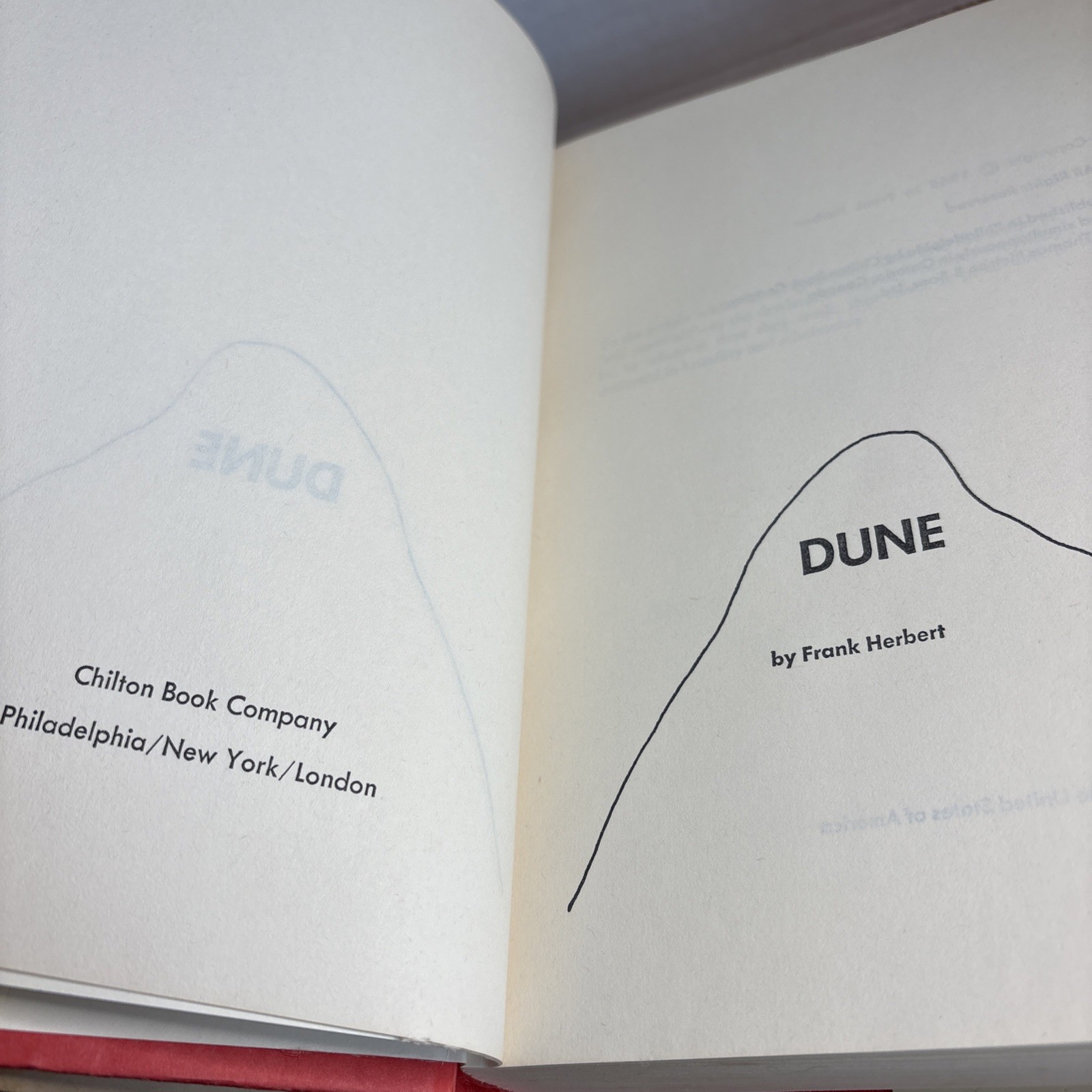 Frank Herbert Dune HC/DJ Book Club Edition 507 Pages 1965 Gutter Code R51 12/76