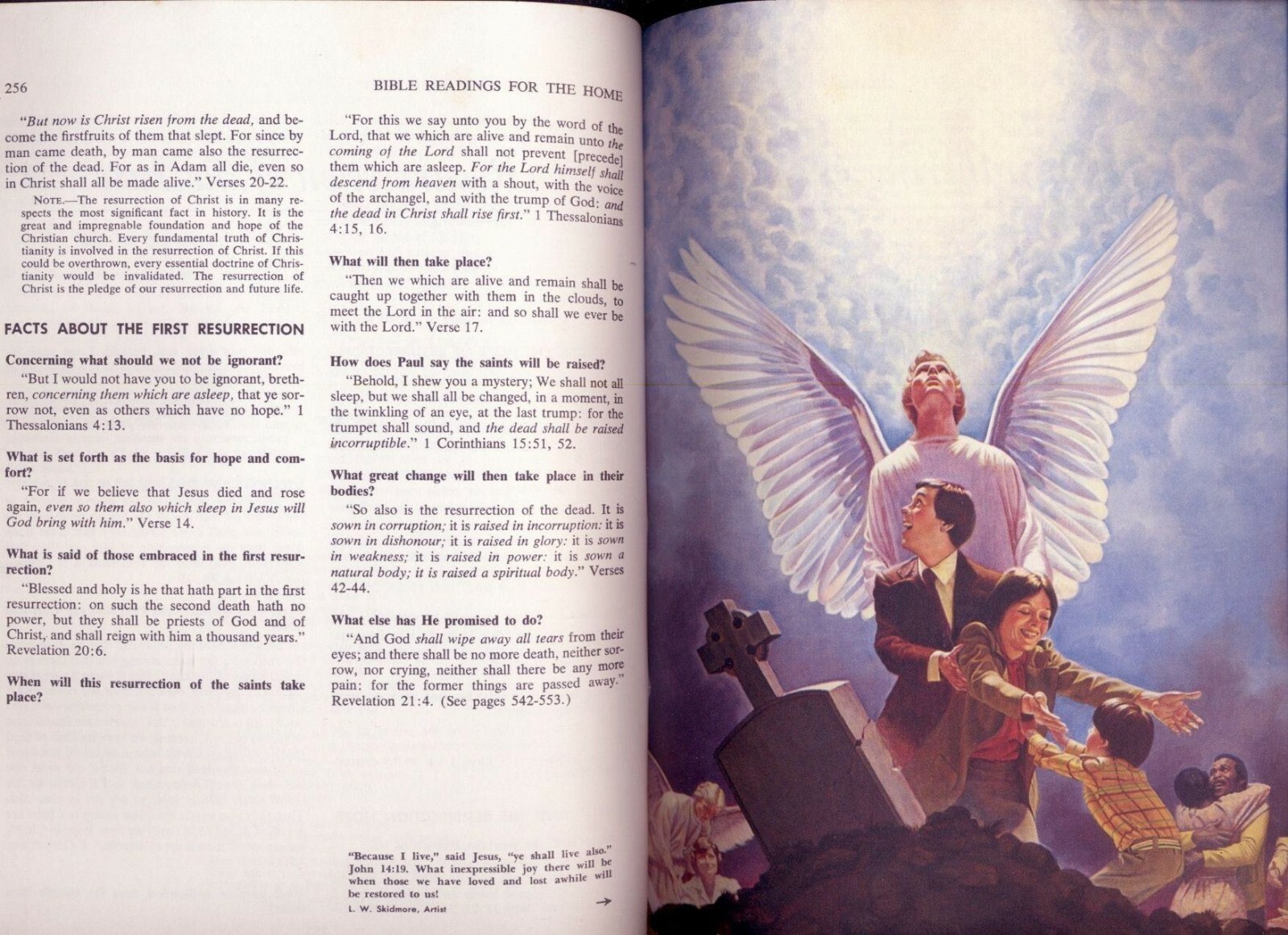BIBLE READINGS FOR THE HOME – LARGE 572 PAGES, BEAUTIFUL COLOR PLATES, ©1980