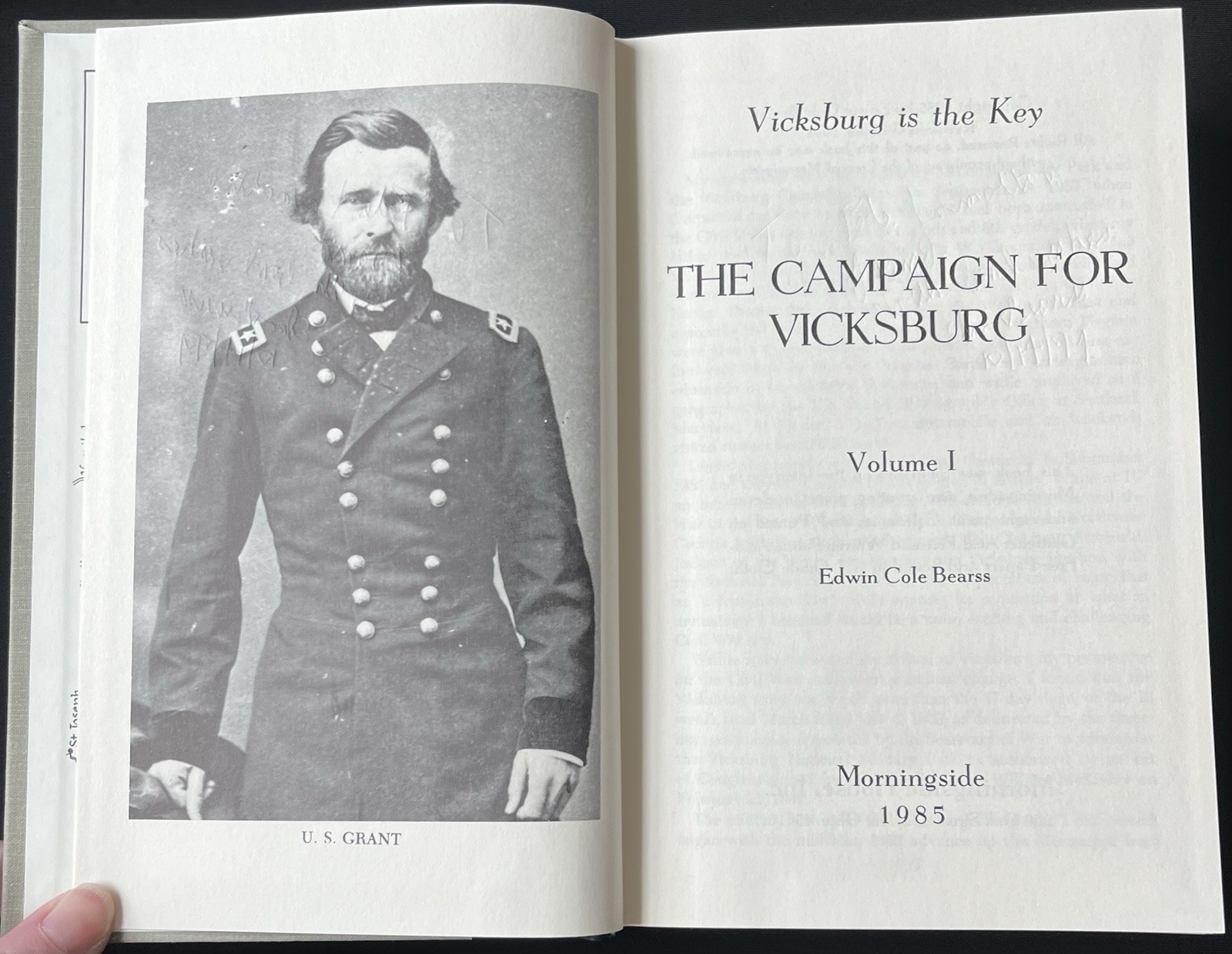 Vicksburg Campaign Vols 1 & 2 by Edwin C. Bearss—SIGNED—1985—Hardcover & Illus