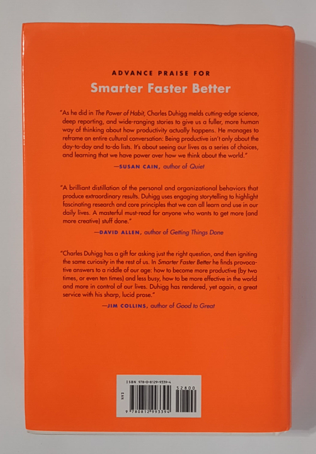 Smarter Faster Better hardback book Charles Duhigg Random House 2016
