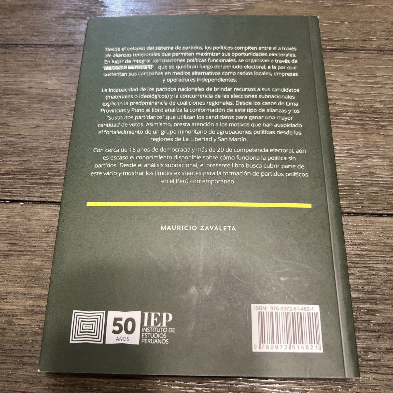 SIGNED – Coaliciones De Independientes by Mauricio Zavaleta