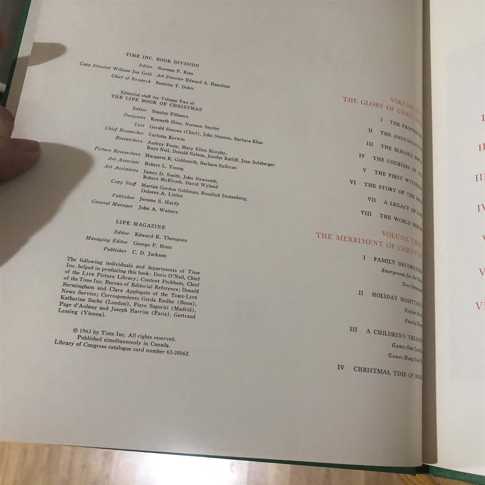 The Life Book Of Christmas Set Volumes 1-3 Time Incorporated