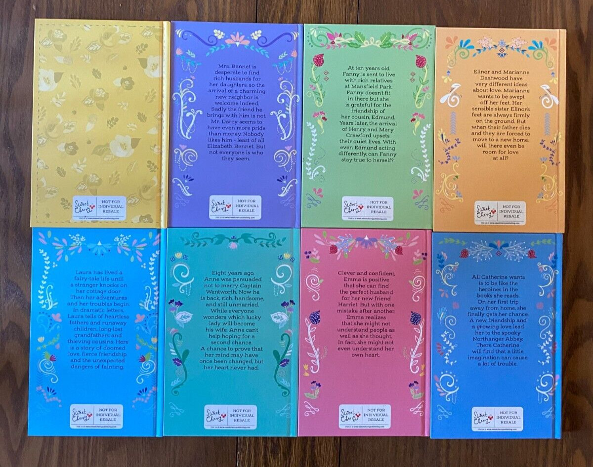 Jane Austen Children’s Stories 7 mini novels + 1 Journal 2022 Complete Set of 8