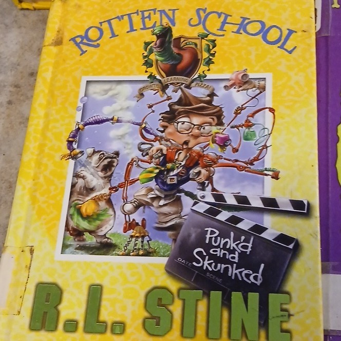 HarperCollins Hardcover Rotten School by R.L. Stine, Ages 9-12, Illustrated