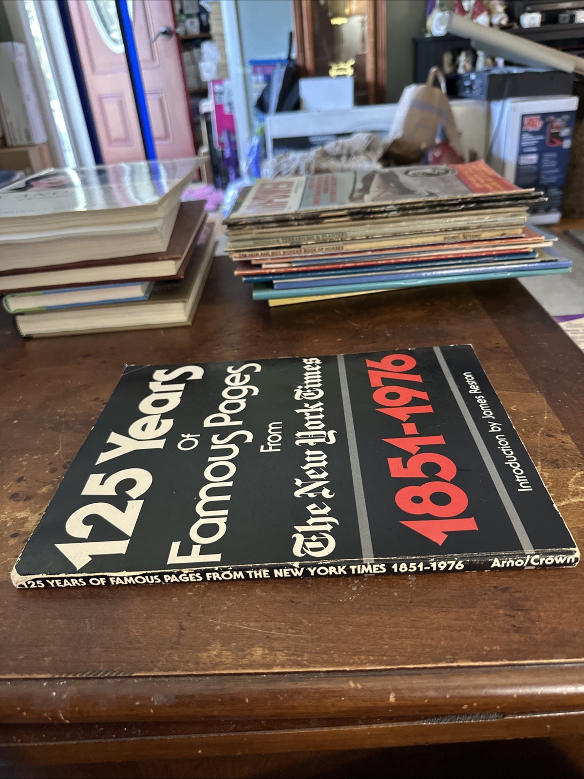 125 YEARS OF FAMOUS PAGES FROM THE NEW YORK TIMES 1851-1976 Paperback Ships Fast