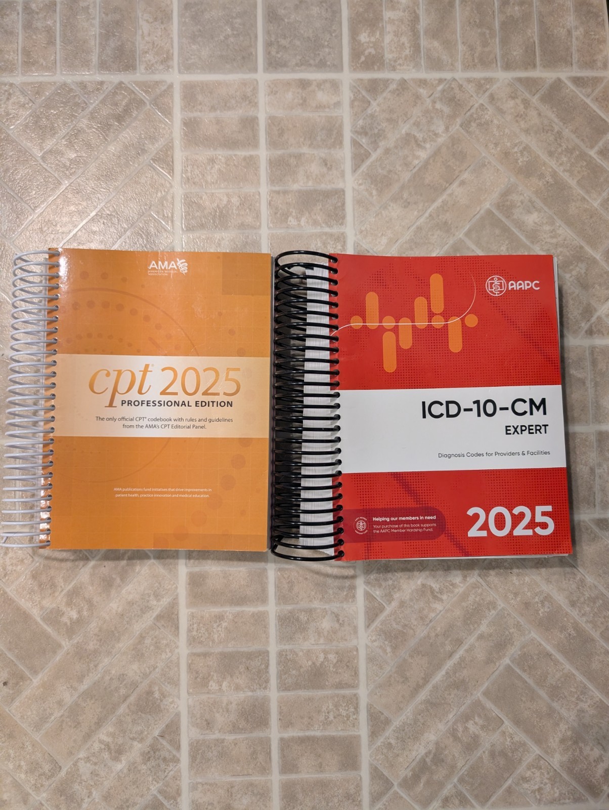 2025 editions of the CPT and ICD-10-CM medical coding books