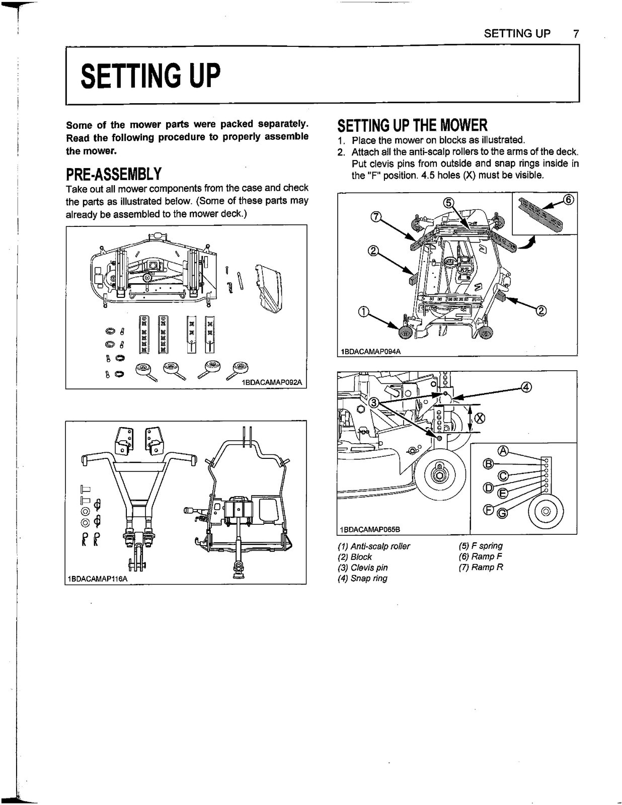 KUBOTA RCK60D-26BX Drive-Over Deck Manual STEEL BINDING – PROTECTIVE COVERING