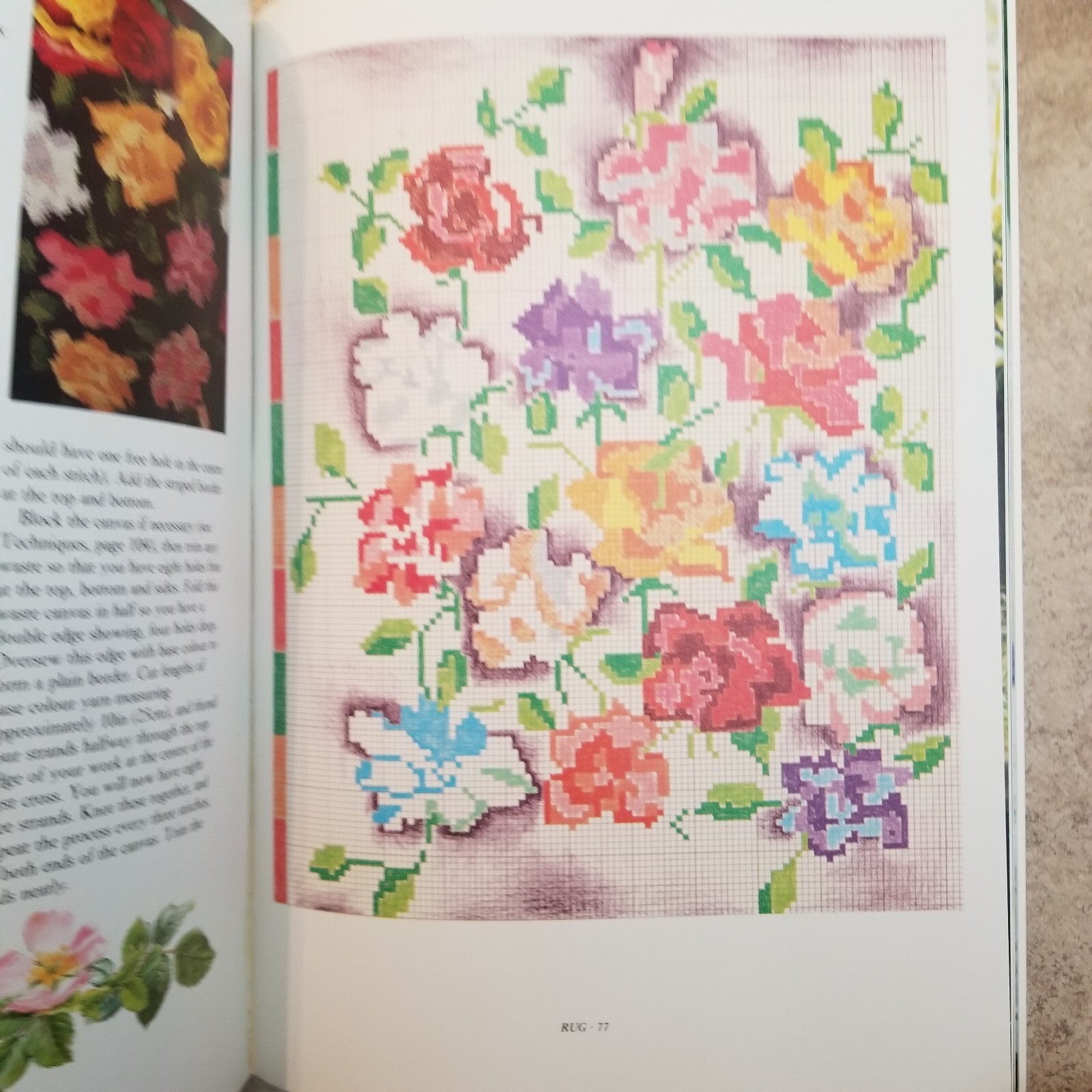 Floral Needlepoint Pattern Book by Melinda Coss 112 Pages Very Nice!