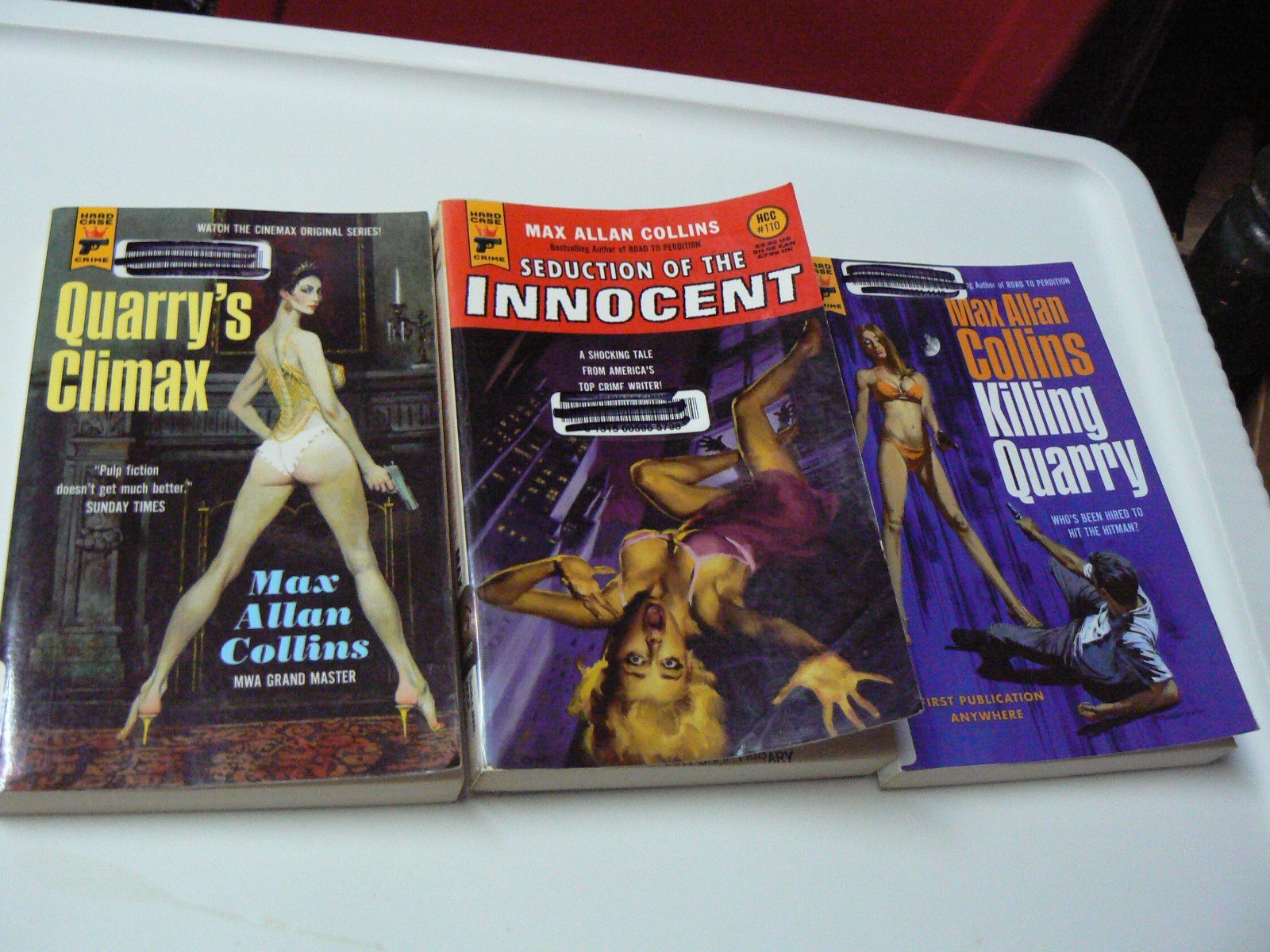 3 Hard Case Crime PBs Max Allan Collins Seduction of The Innocent, Killing Qu.