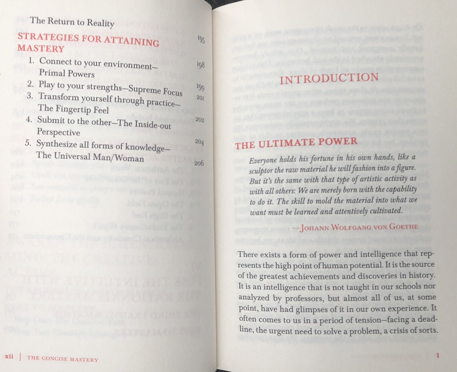 The Concise Mastery by Robert Greene. 2014 Profile Books PB