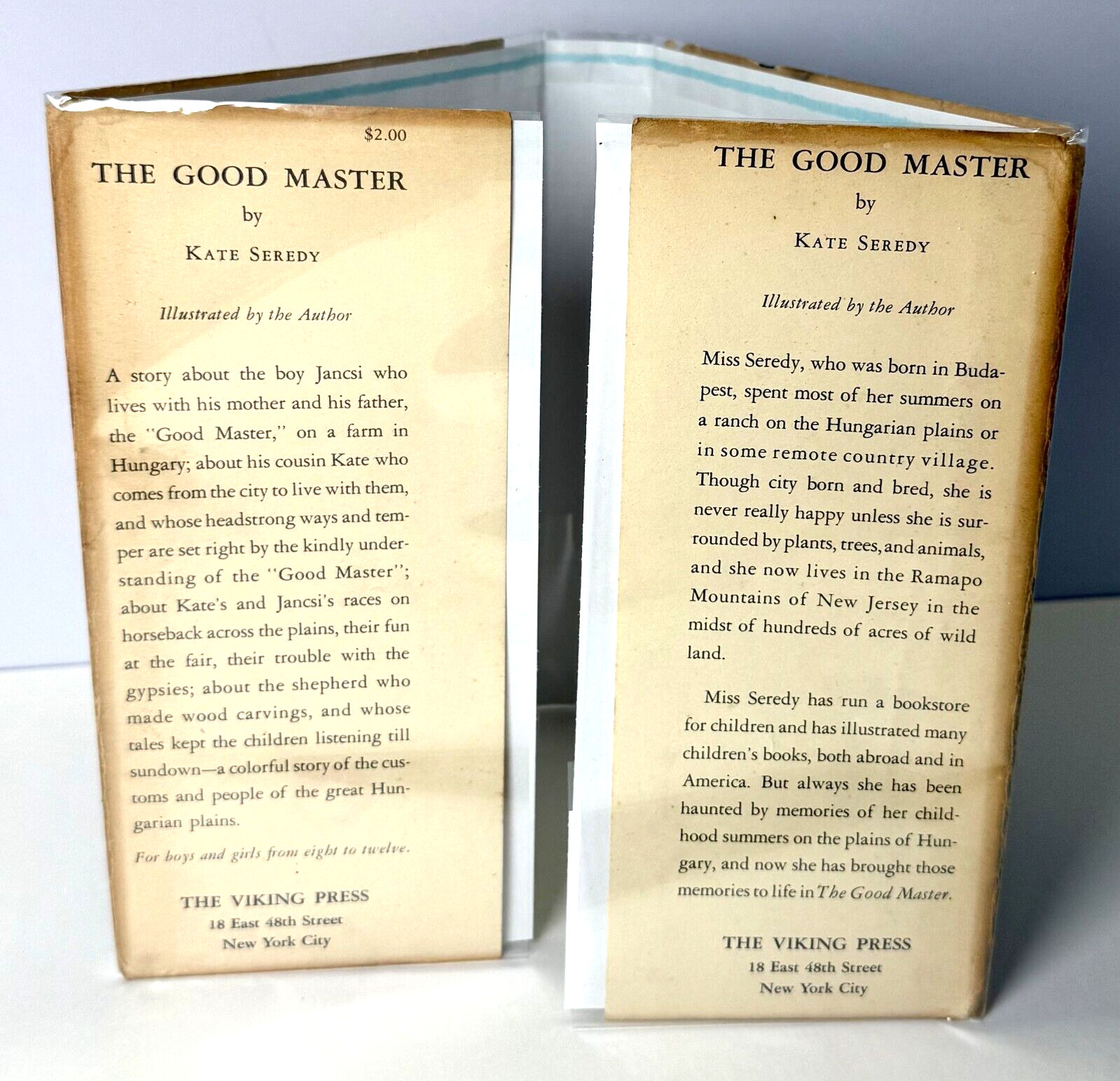 The Good Master, Kate Seredy, 1935 First Edition First Print HCDJ in Mylar