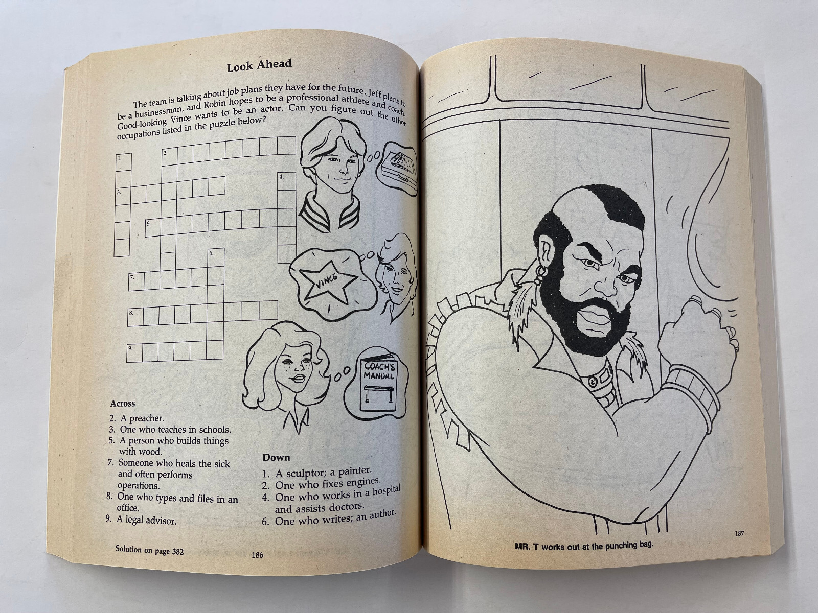 Vintage 1984 Mr. T Coloring and Activity Book 383 Pages A-Team – New Old-Stock!