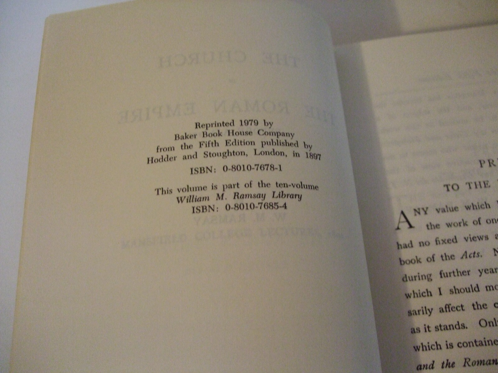 The Church in the Roman Empire before A.D. 170 by W.M. Ramsay. Baker Book House
