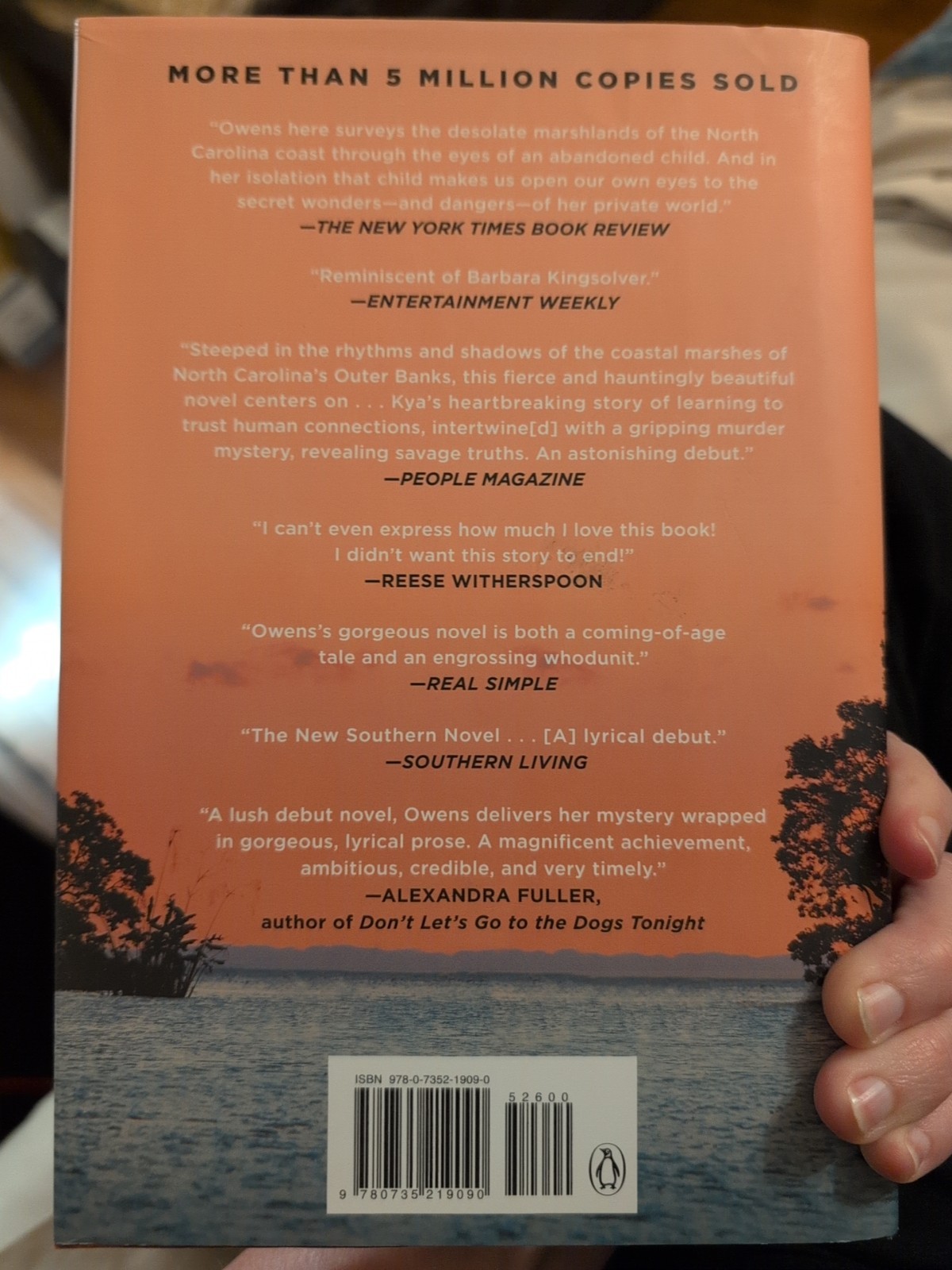 Where the Crawdads Sing, Hard Copy Book