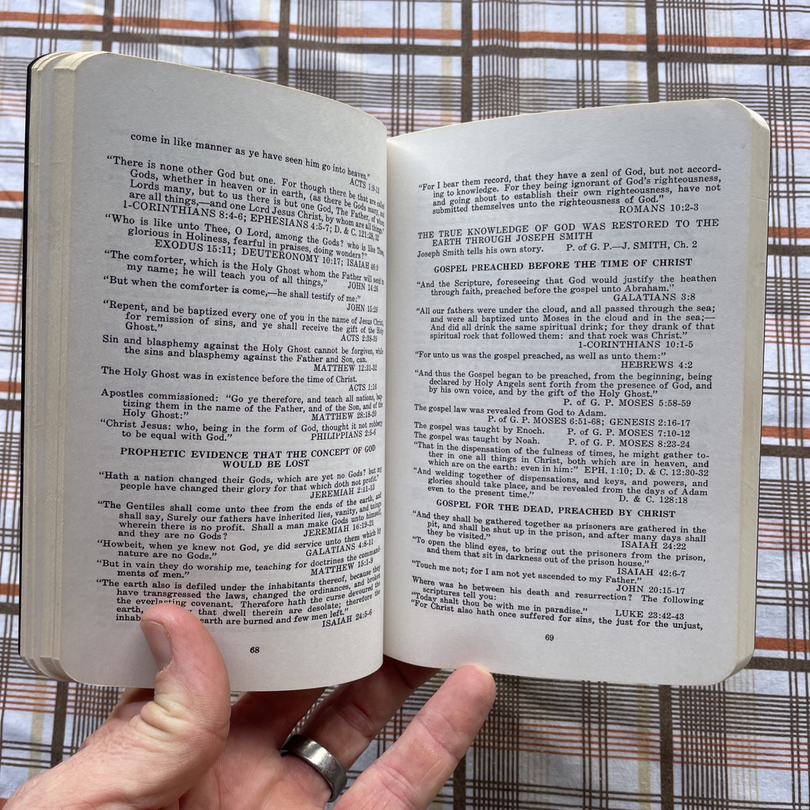 Missionary Pal Reference Guide for Missionaries Keith Marston (1972 LDS Leather)