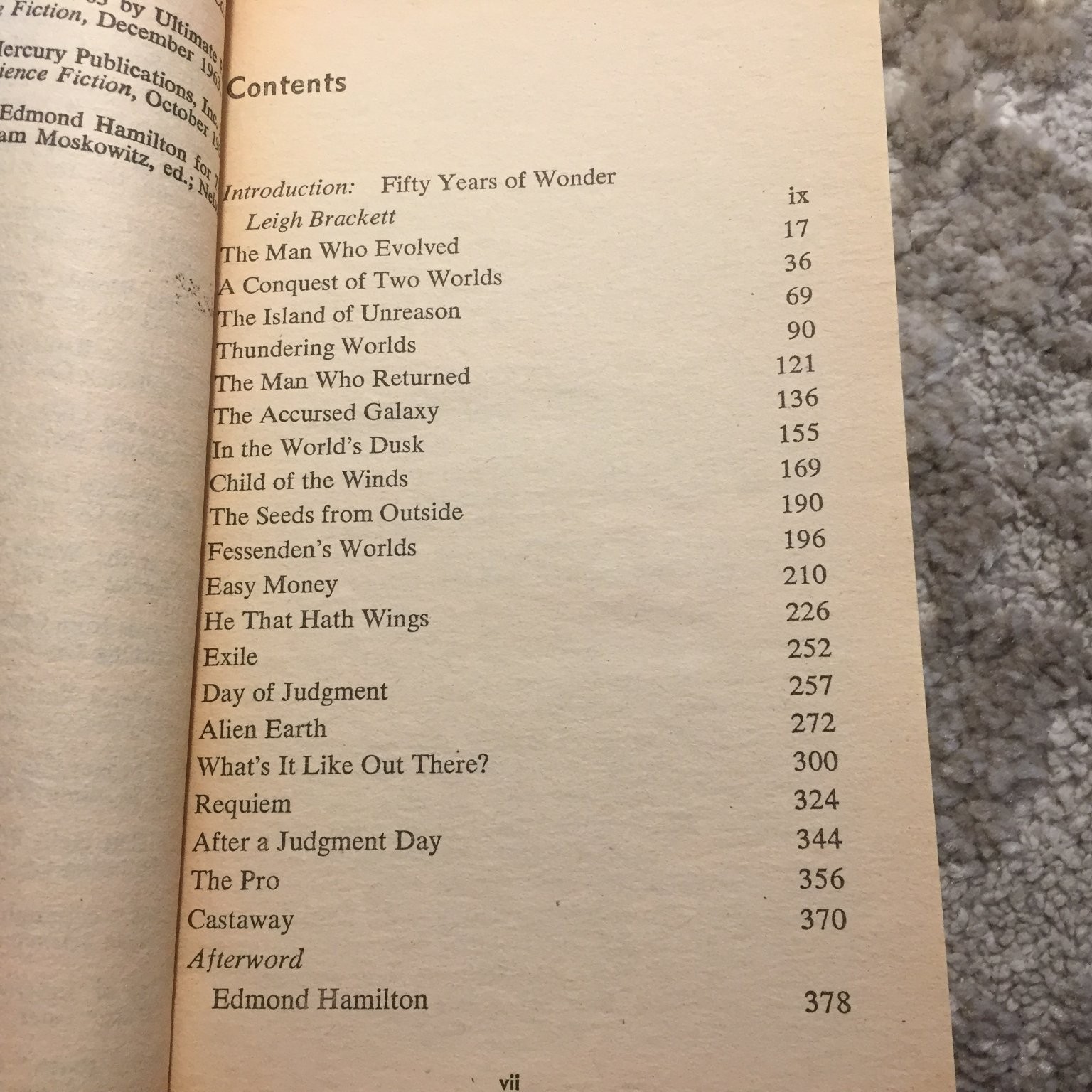 Best of Edmond Hamilton Leigh Brackett 1977 Science Fiction Del Rey Book PB SF
