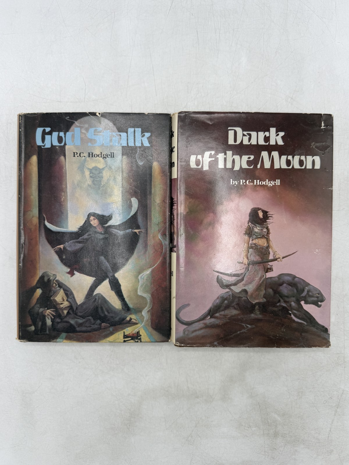 P.C. Hodgell God Stalk & Dark of the Moon Fantasy Paperback Books Lot of 2