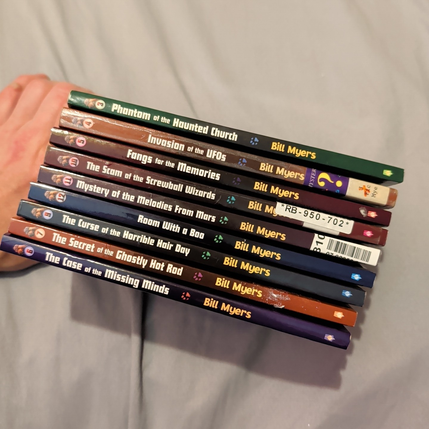 Lot of 9 Paperback Books Bill Myers BLOODHOUNDS, INC. Series
